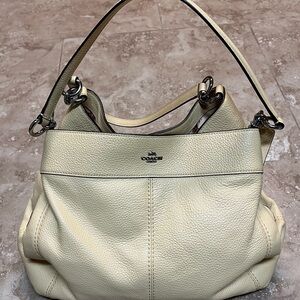 Coach Lexy Pebbled Leather Shoulder Bag